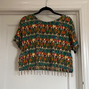 Vintage Beaded Fiesta shirt